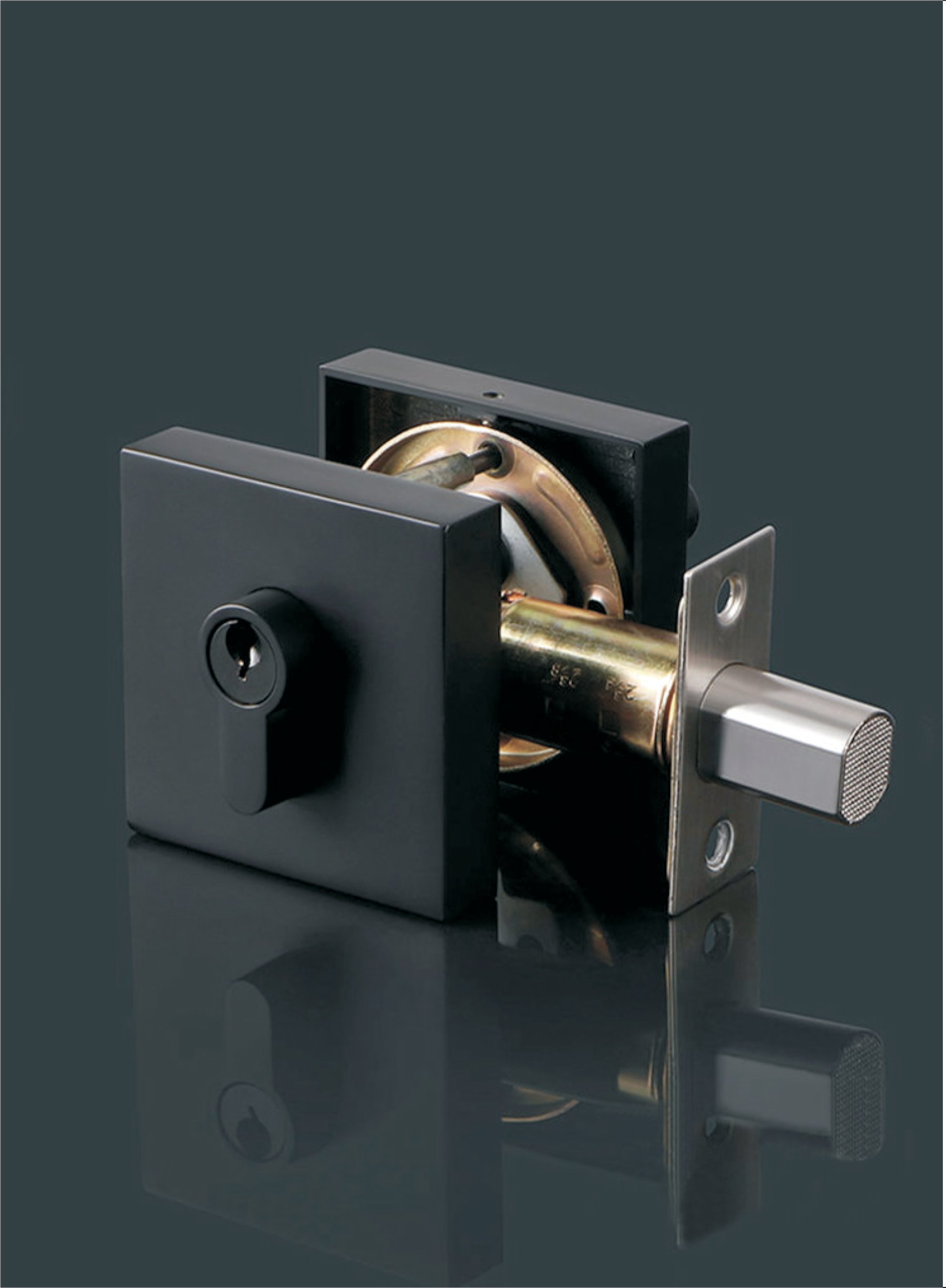 Deadbolt on a residential door